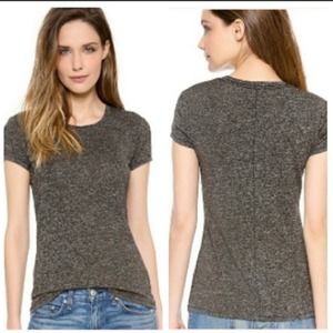 Rag & Bone Space Dye Grey Cap Sleeve Tee SZ XS